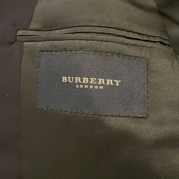 Burberry London Navy Blue Wool Blazer Jacket Mens Size 40R #YBC1 - Picture 2 of 11